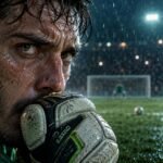 Portero paralizado ante un penal por el sesgo de acción